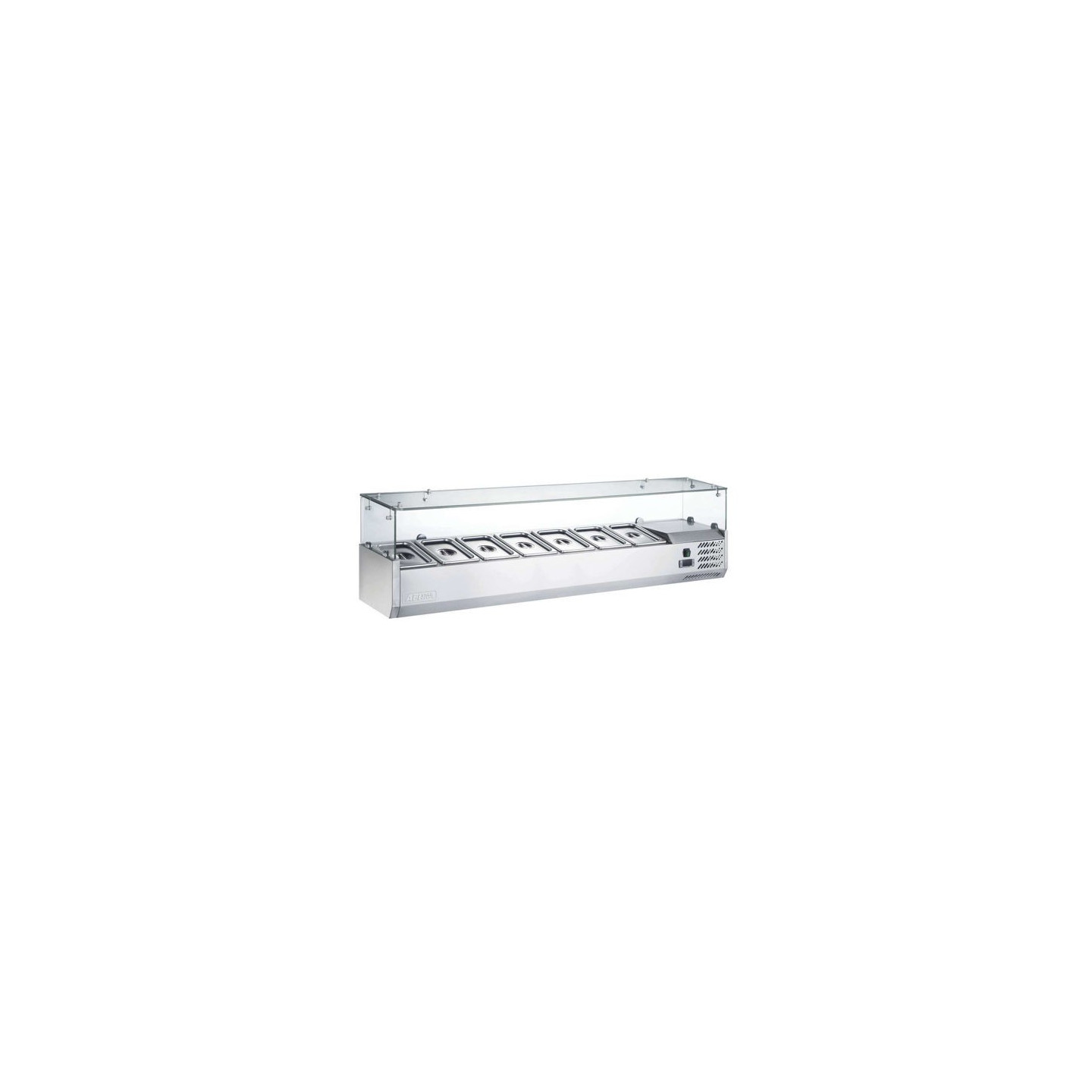 Kit réfrigéré en verre à poser 7 GN1 3 P.395mm AFI-mondialchr.com