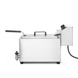 Friteuse Profi Line avec robinet de vidange 10L HENDI-mondialchr.com