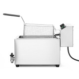 Friteuse Profi Line avec robinet de vidange 10L HENDI-mondialchr.com