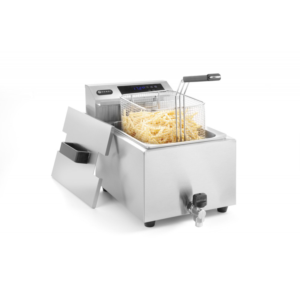 Friteuse avec robinet de vidange numérique 8L HENDI-mondialchr.com