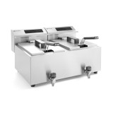 Friteuse avec robinet de vidange numérique 16L HENDI-mondialchr.com