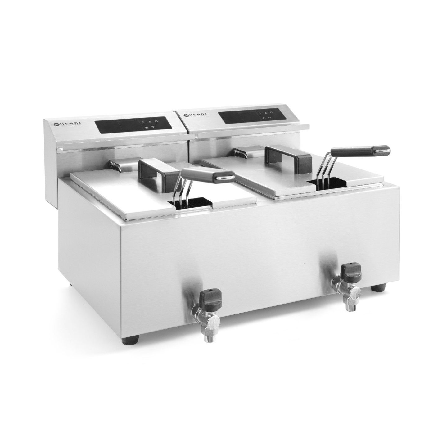 Friteuse avec robinet de vidange numérique 16L HENDI-mondialchr.com