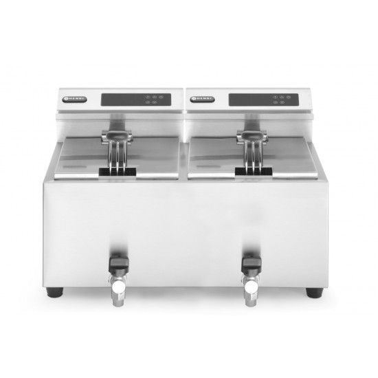 Friteuse avec robinet de vidange numérique 16L HENDI-mondialchr.com