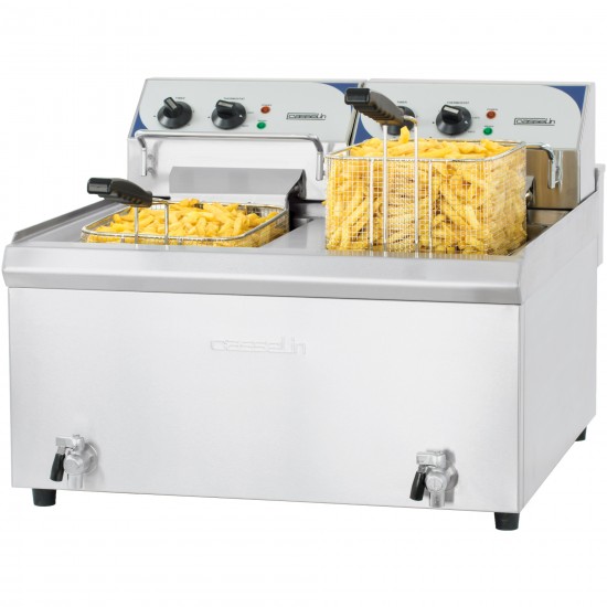 Friteuse électrique professionnelle double Casselin-mondialchr.com