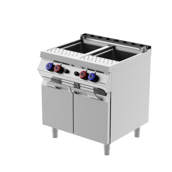 Cuiseur à pâtes gaz double cuve haut gamme CPG72M0 Desco -mondialchr.com