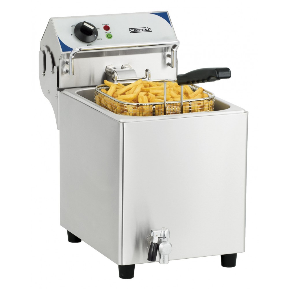 Friteuse électrique avec vanne de vidange 7 litres