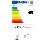 Armoire réfrigérée vitrée négative 610L Noir Atosa-mondialchr.com