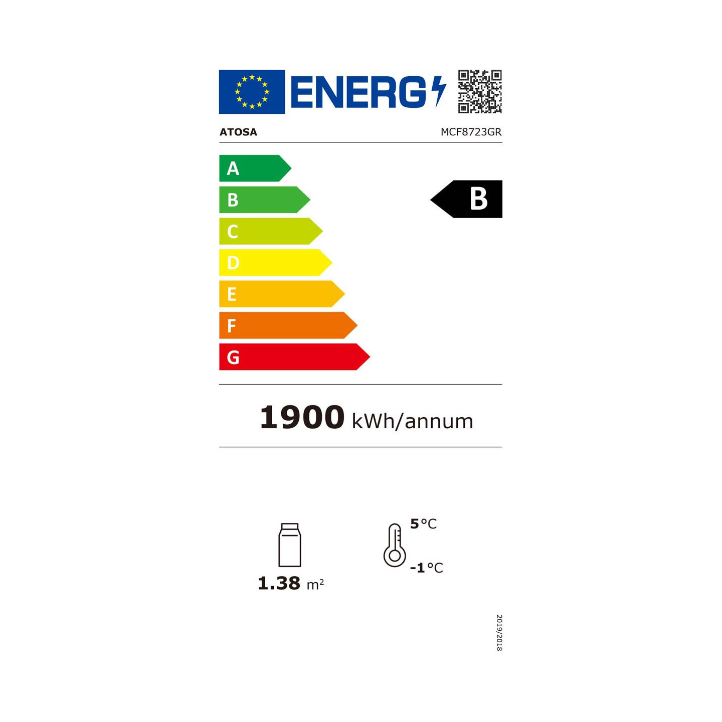 Armoire réfrigérée vitrée positive 1300L Noir Atosa - mondialchr.com