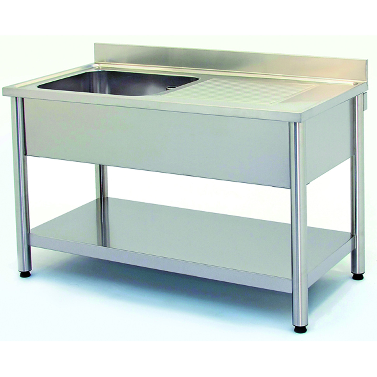 Plonge inox 1 bac 1400x700 mm avec égouttoir droite
