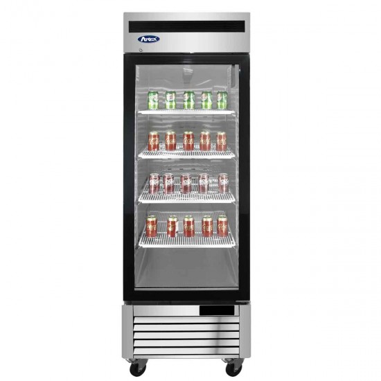 Armoire réfrigérée vitrée négative 610L inox Atosa-mondialchr.com