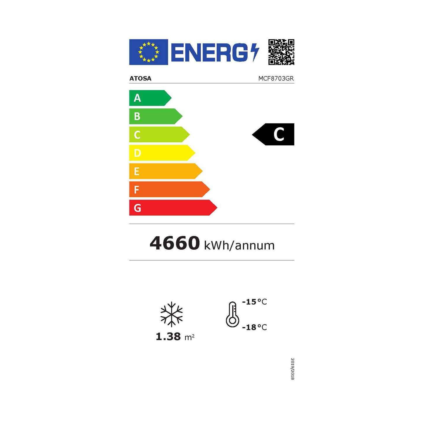 Armoire réfrigérée vitrée négative 1300L inox Atosa-mondialchr.com