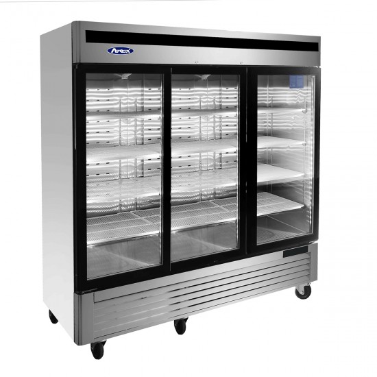 Armoire réfrigérée vitrée positive 2050L inox Atosa-mondialchr.com