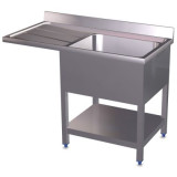Plonge spéciale pour lave vaisselle, 1200x600 égouttoir Gauche