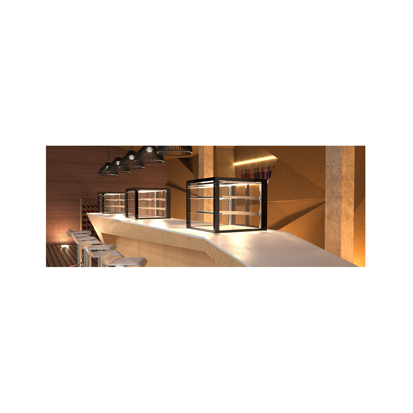 Vitrine réfrigérée encastrée 620mm DP-120-20 Drop-in Sayl-mondialchr.com